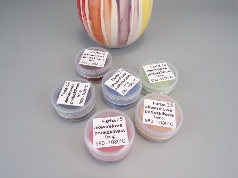 Farba podszkliwna akwarelowa - limonka 14 Farba podszkliwna akwarelowa - limonka 14